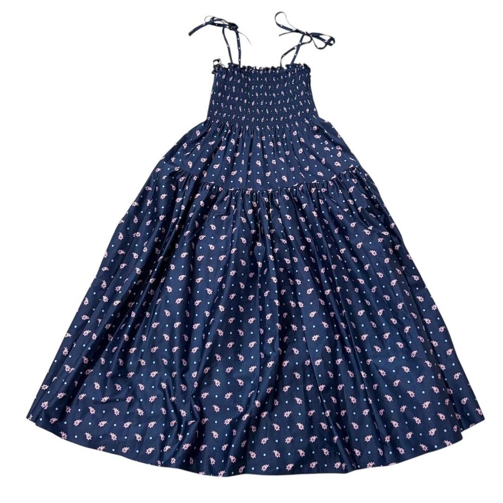 NWT Kate Spade Dress - S/XS - Navy Blue Print w/ Pockets & Optional Straps